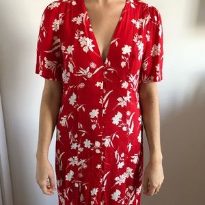 Red Floral Dress